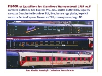 Pirata PI9400 - H0 - 3-tlg. Set Personenwagen Cristoforo-Hederbosch, NS, Ep. V